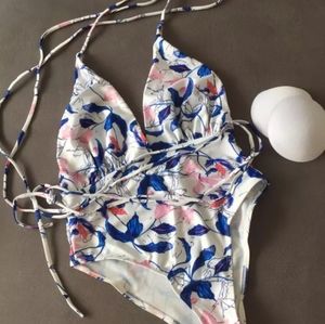 Floral Tropical Convertible One-piece Swimsuit